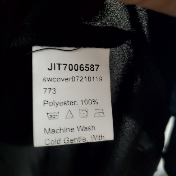 SHEIN Curve Sheer Elegant Black Tunic Dress - Picture 6 of 7